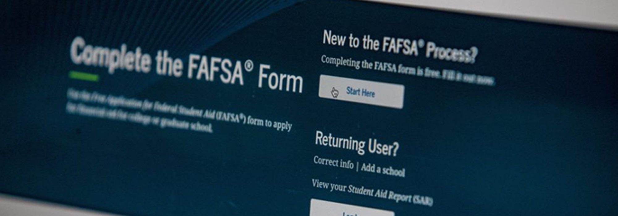 Complete Your FAFSA Need Help, Visit Financial Aid