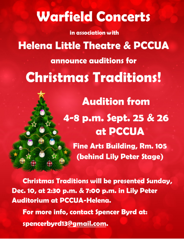 Auditions set for Christmas musical