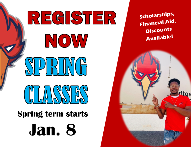 ENROLL NOW for spring classes