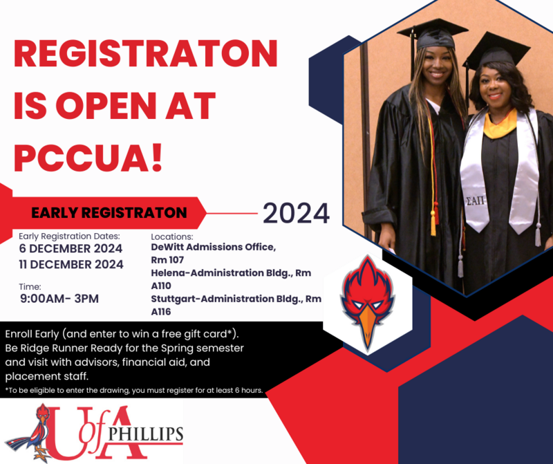 PCCUA is hosting an early registration event