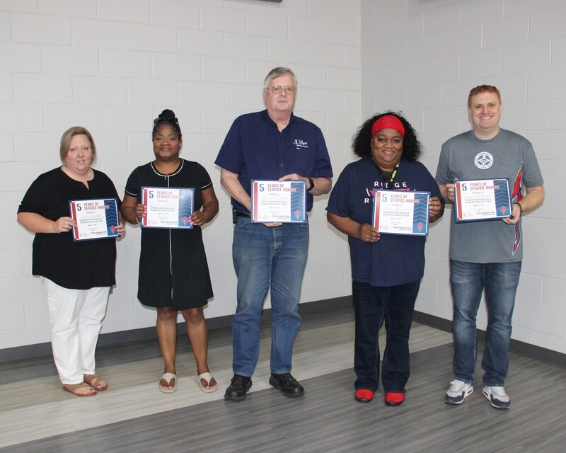 PCCUA Celebrates Employees for Milestone Years of Service