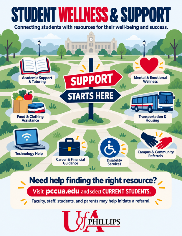 PCCUA Connects Students with Wellness and Support Resources